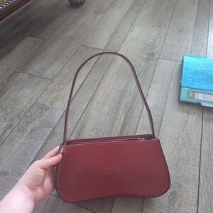 Vintage Gucci Burgundy Leather Shoulder Bag